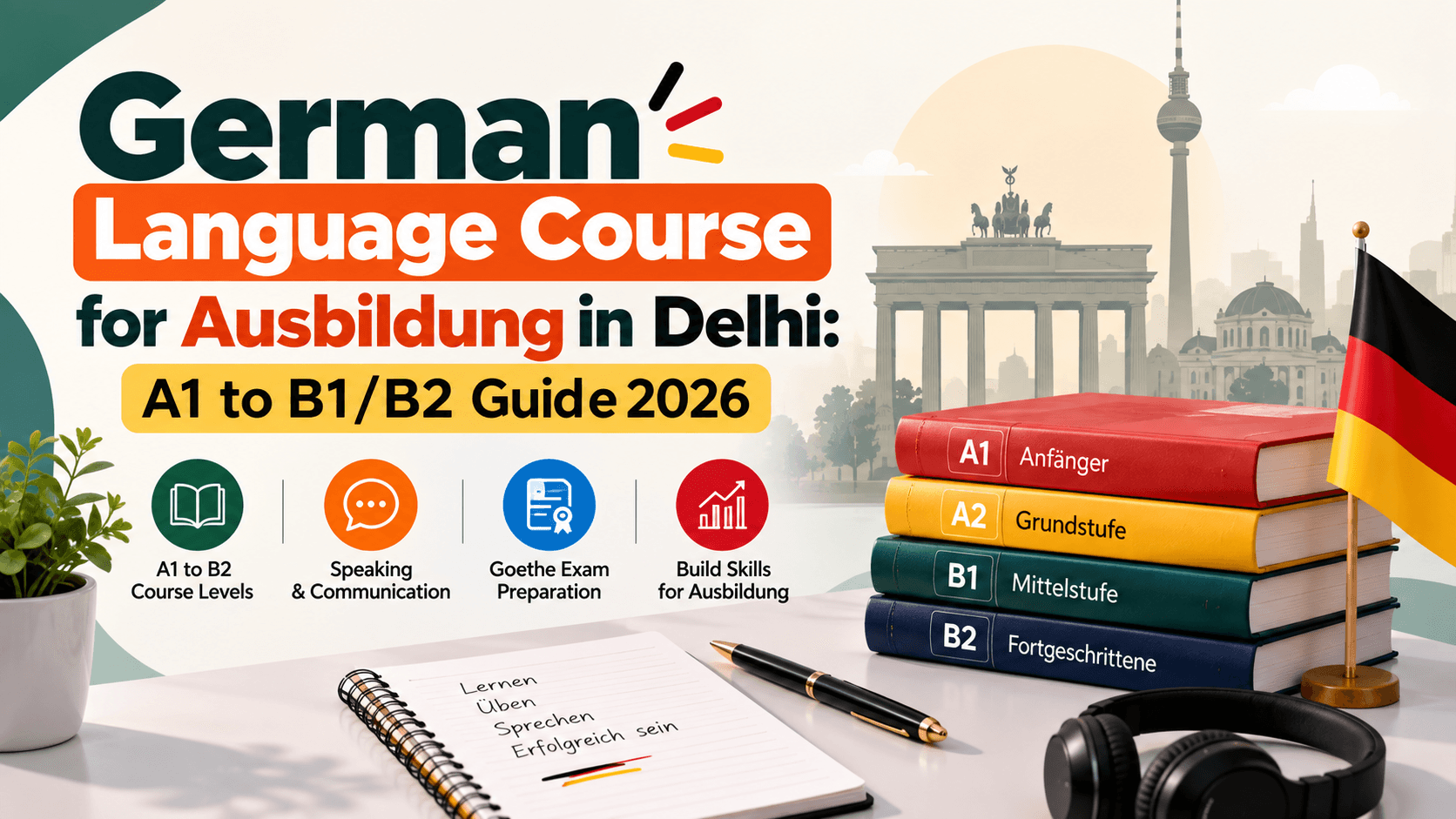 German Language Course for Ausbildung in Delhi: A1 to B1/B2 Guide 2026