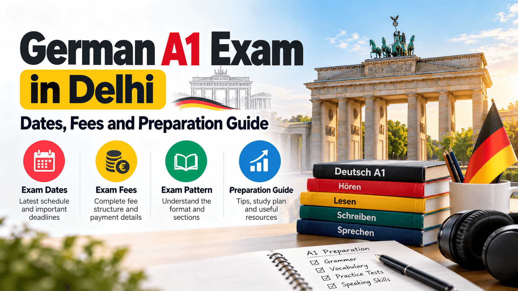 German A1 Exam in Delhi: Dates, Fees and Preparation Guide